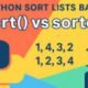 Python List sort() Method